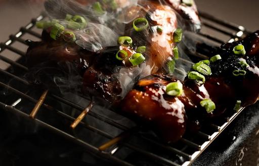 Grilled food at Kinugawa St Barts