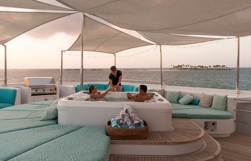 Jacuzzi on superyacht RHINO