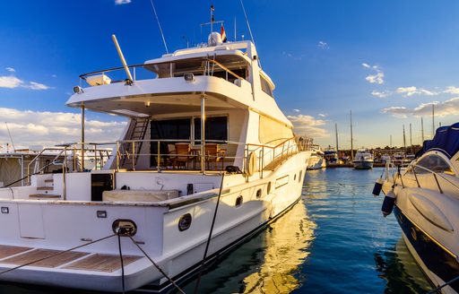 Superyacht charter berthed in Egypt