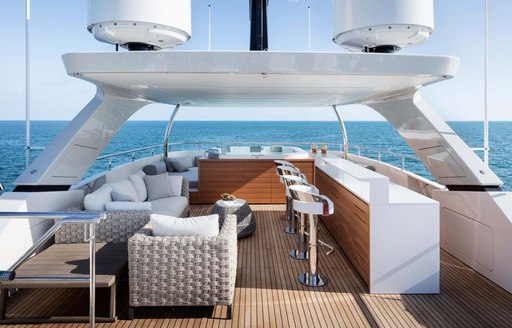 Sundeck onboard MY Namaste