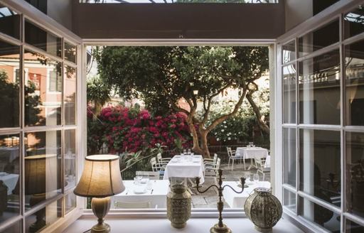 Pomo D'Oro Corfu dining area outdoor
