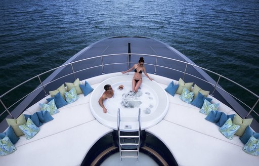 Jacuzzi onboard MY Ocean Emerald