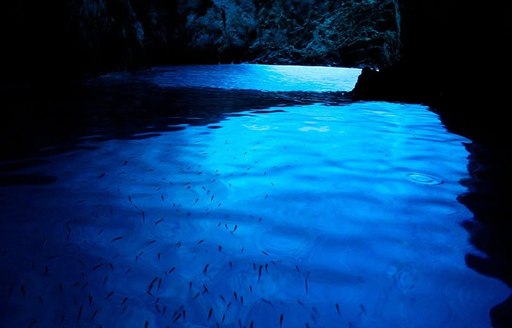 Blue Cave Hvar water