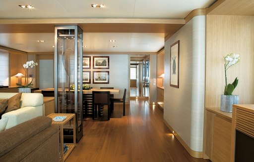 A social space for charter guests vacationing on SO'MAR