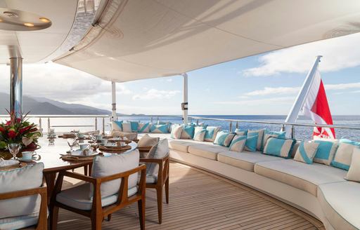 Exteriors onboard charter yacht AXIOMA