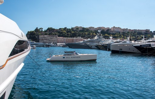 tender in the water at the MYS 2021