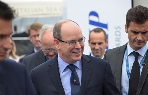 Prince Albert II of Monaco at the 2014 Monaco Yacht Show