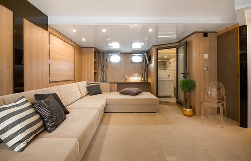 Interiors onboard charter yacht AGAPE ROSE