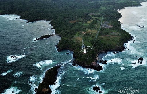 Galera Point Lighthouse Trinidad & Tobago aerial view