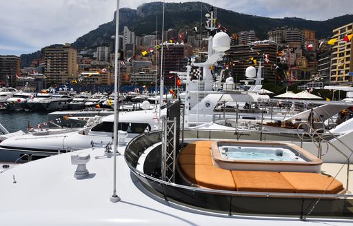 Superyacht charters berthed in Port Hercule