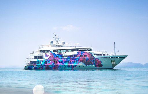 Superyacht Saluzi cruising on charter in Asia waters