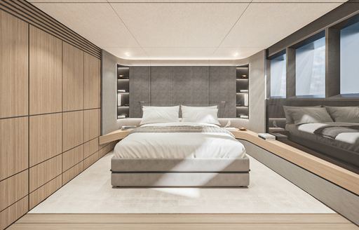 Accommodation on board charter yacht ACE