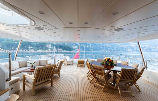 Motor yacht AHIDA 2 alfresco dining area