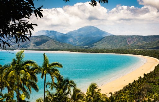 Sandy beach coastline in Australia