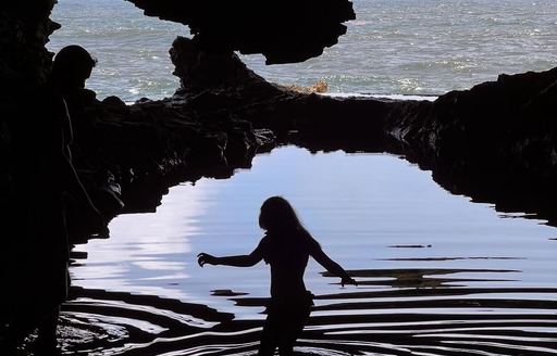Animal Flower Cave Barbados people