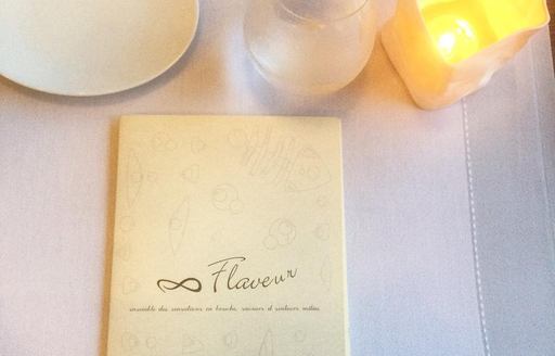 Overview of Flaveur menu in Nice