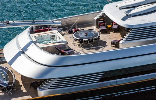 Superyacht maltese falcons exterior decks