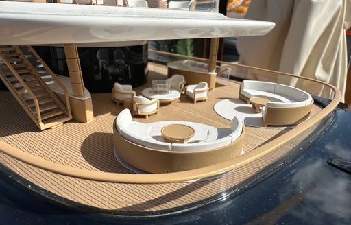 Superyacht charter BREAKTHROUGH model of exteriors