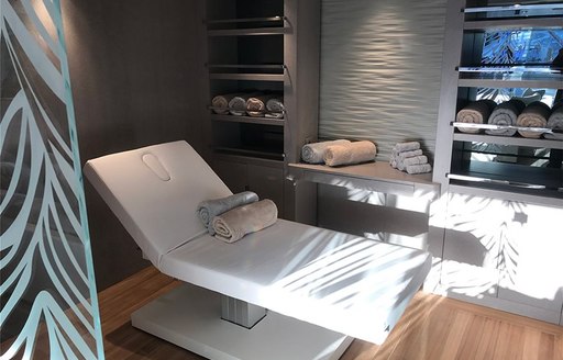 reclining massage chairs on o'pari yacht