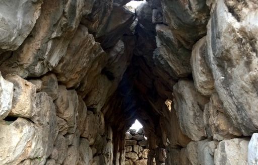 Structure at Mycenean Acropolis of Tiryns