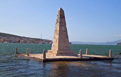 Monument erected in the waters surrounding Kefalonia
