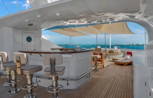 Charter yacht AVALON sun deck