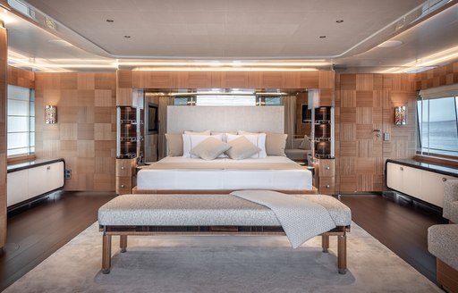 Stateroom on luxury yacht SUNRISE