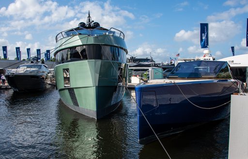 Superyacht charters berthed at FLIBS