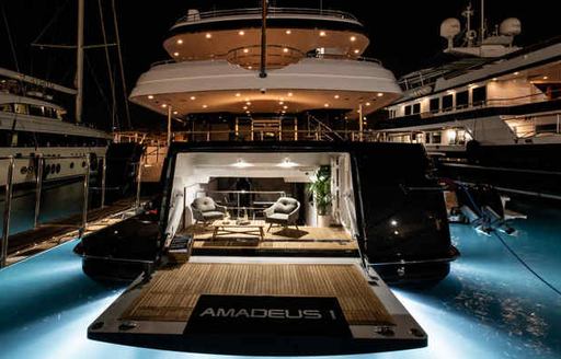 Beach club onboard MY Amadeus I