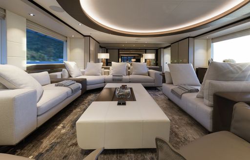 Refined interiors on superyacht LAURENTIA