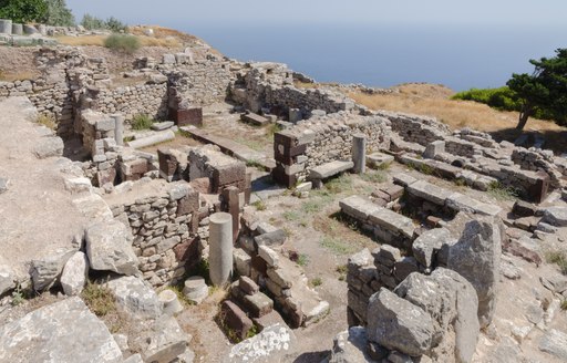 Ruins of Ancient Thera santorini