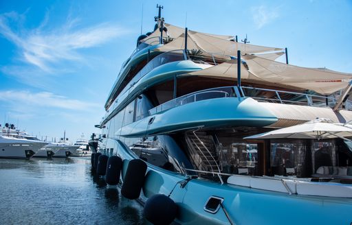 Charter yacht KENSHO aft view