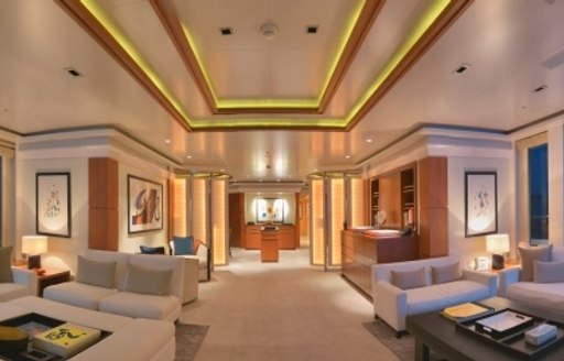 Triple Seven yacht main salon