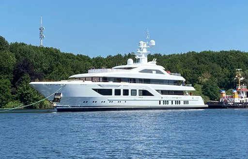 Superyacht MIZA undertakes sea trials in Germany