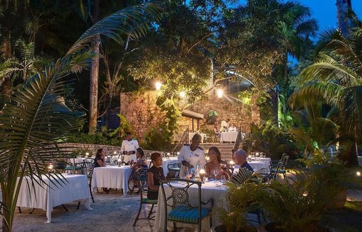 Jamaica - Sugar Mill Restaurant outdoor dining area