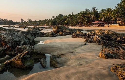 Myanmar - Ngapali Beach rocks