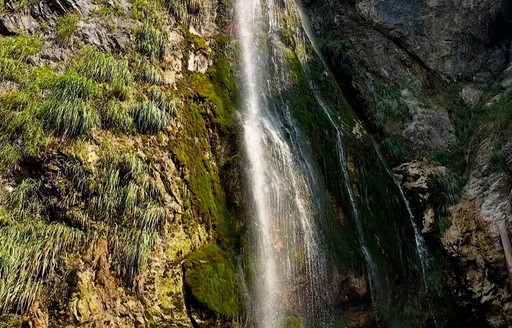 Waterfall in the Albanian Alps