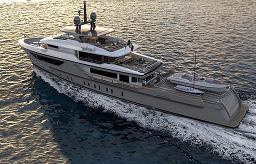 luxury yacht drifter world underway