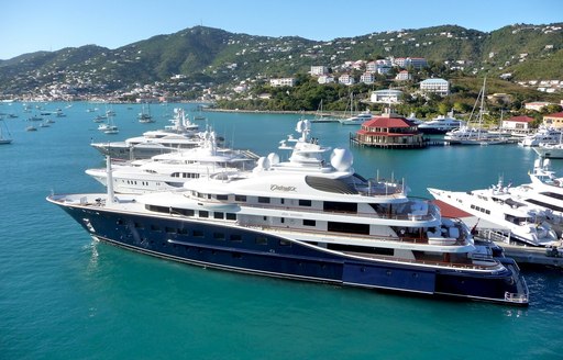 Superyacht CAKEWALK at anchor