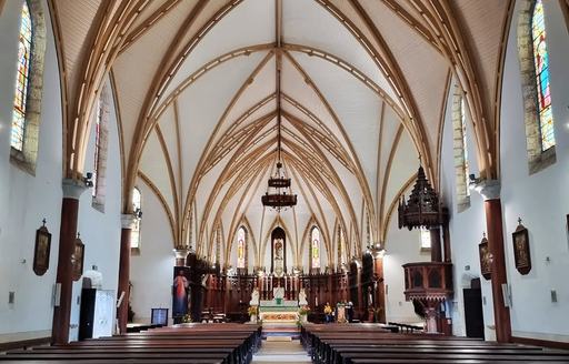 New Caledonia - Cathédrale Saint-Joseph à Nouméa interior