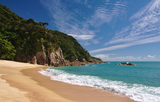 Anapai Bay beach in Abel Tasman National Park, New Zealand