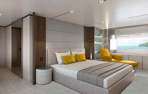 Cabin on board charter yacht HAIAMI