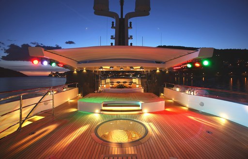 Private nightclub area on the sundeck 