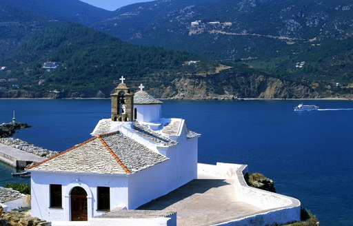 Skopelos island in the Sporades, Greece