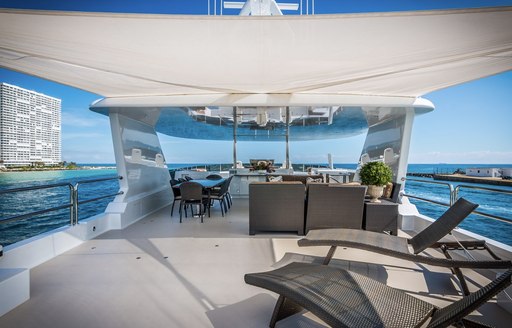 Sundeck on superyacht ZEAL