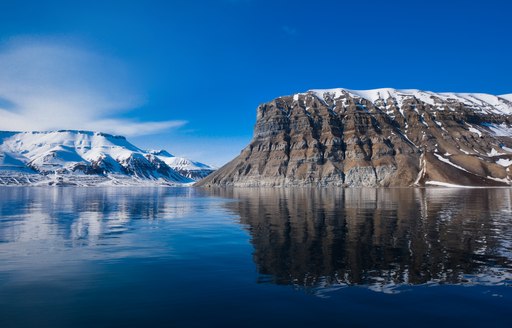 magestic cliffs in Svalbard