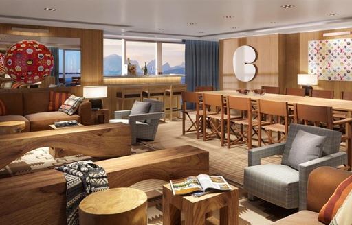 Charter yacht PLANET NINE interior overview