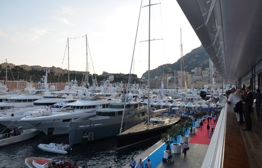 View of the MYS 2014 from the new Yacht Club