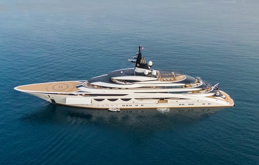 Superyacht charter AHPO at sea