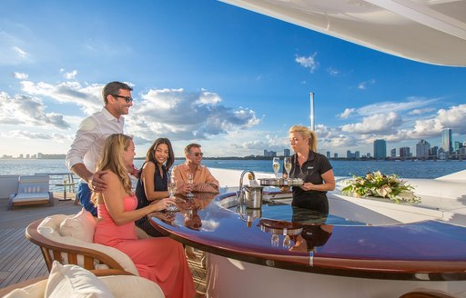 Superyacht USHER al fresco dining